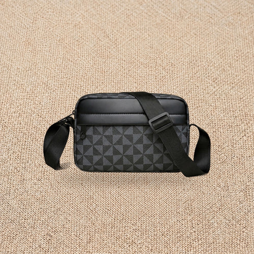 Petite sacoche bandoulière homme business — Le Minimal, coloris Gris foncé, vue de face