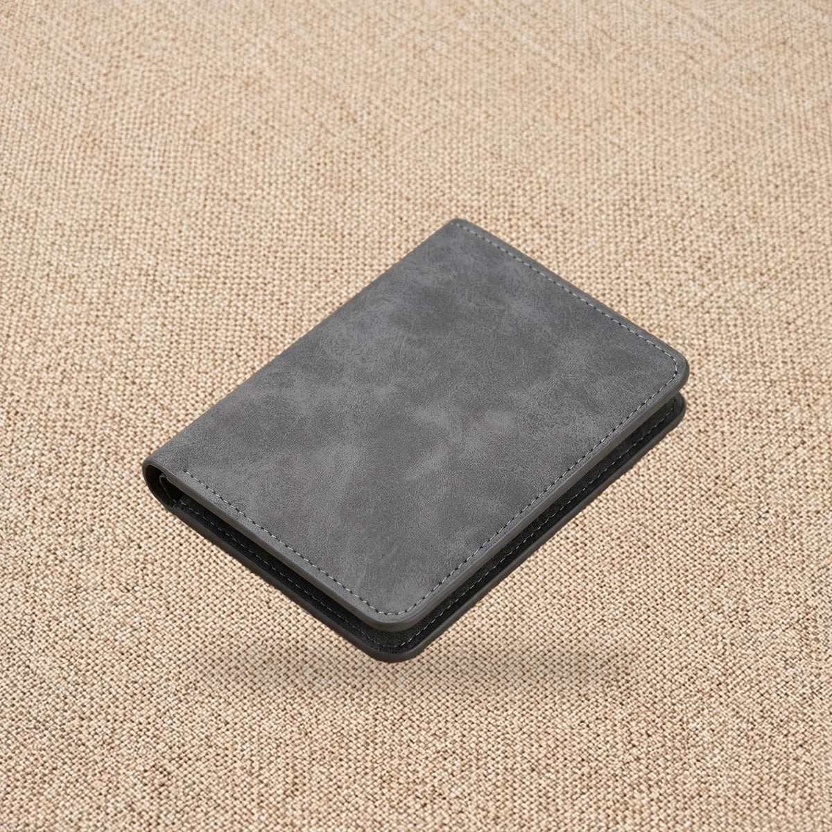 Portefeuille homme en simili cuir, porte-cartes — Le Classique, coloris Gris
