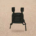Sac de poitrine homme grande capacité streetwear — Le Tactique, coloris Noir, vue de face